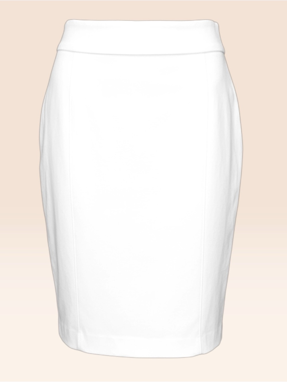 Express Sculpting White Pencil Skirt